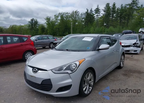 2016 Hyundai Veloster из США, поврежденный, VIN KMHTC6AD2GU277109